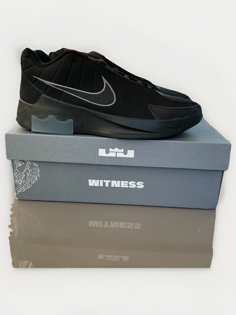 Men's Nike LeBron Witness 9 Basketball Shoes Black/Iron Grey/Black size 9.5